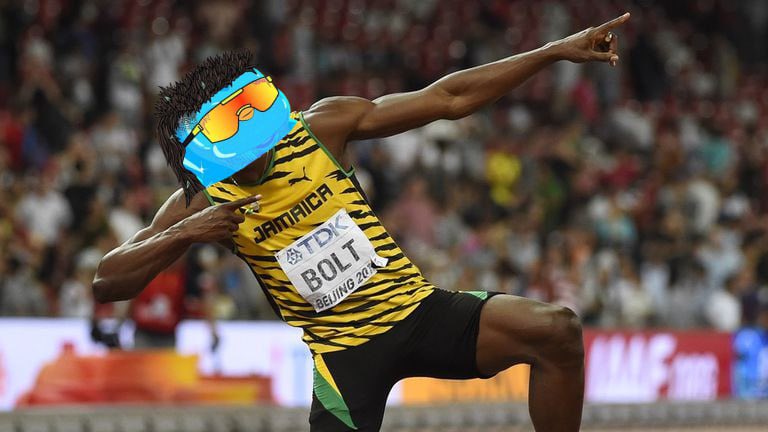 Sprinter victory pose