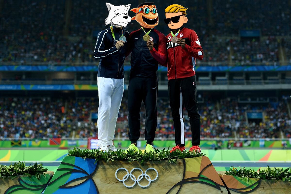 Medal podium